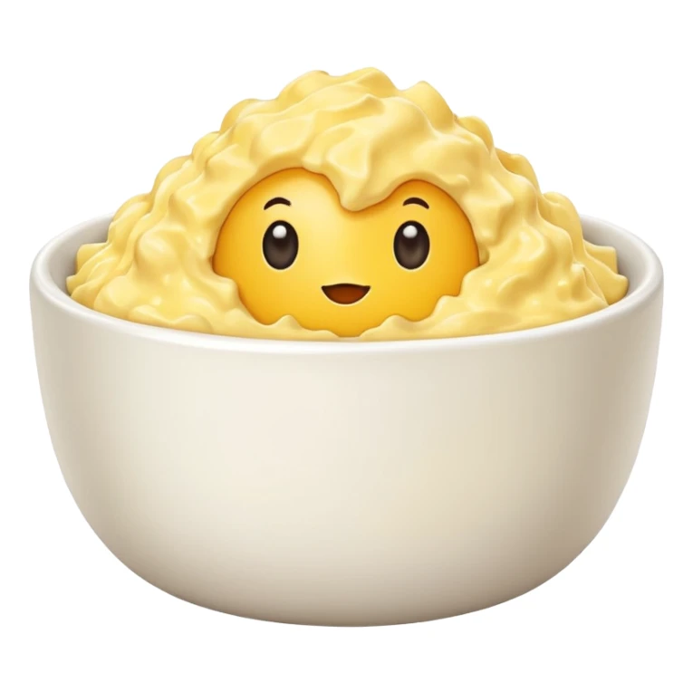 Scrambled eggs in a bowl  sticker