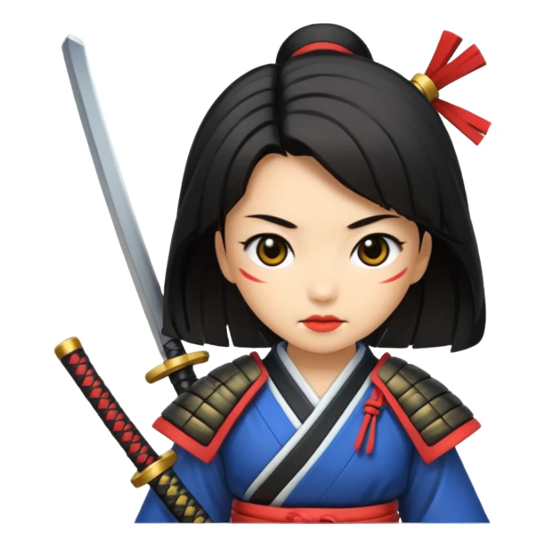 samurai girl sticker