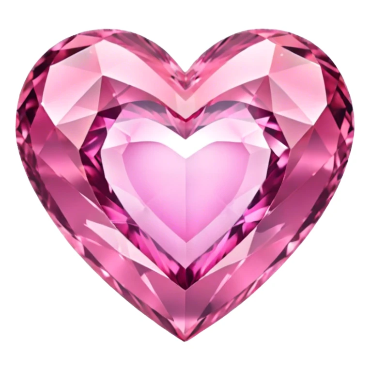 Pink diamond heart sticker