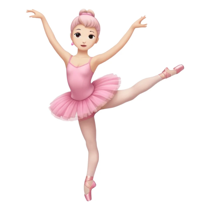 full body balet with pink tutu sticker
