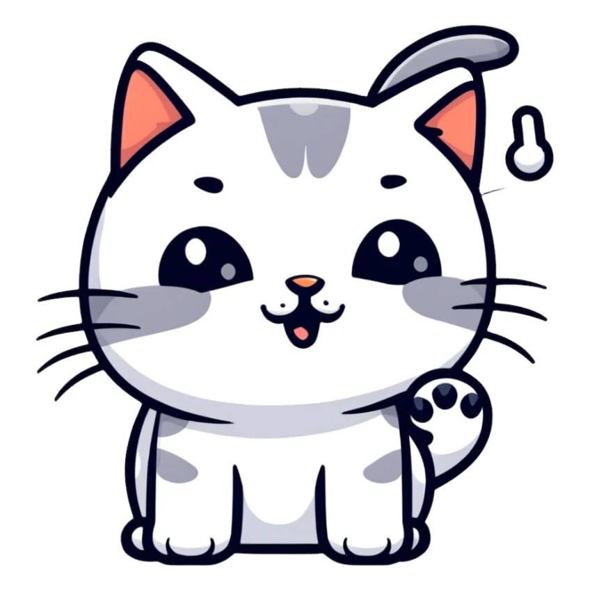 finger booping a cat nose sticker