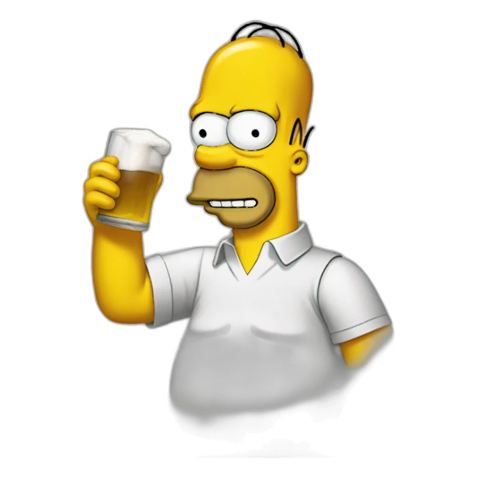 Homer simpson sticker
