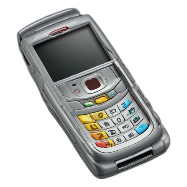 Hand texting on 2004 Motorola Razr V3 mobile device clamshell design sticker