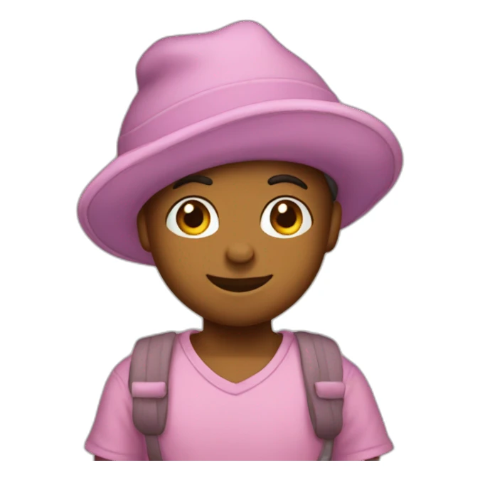 Presona con gorro y gabas sticker