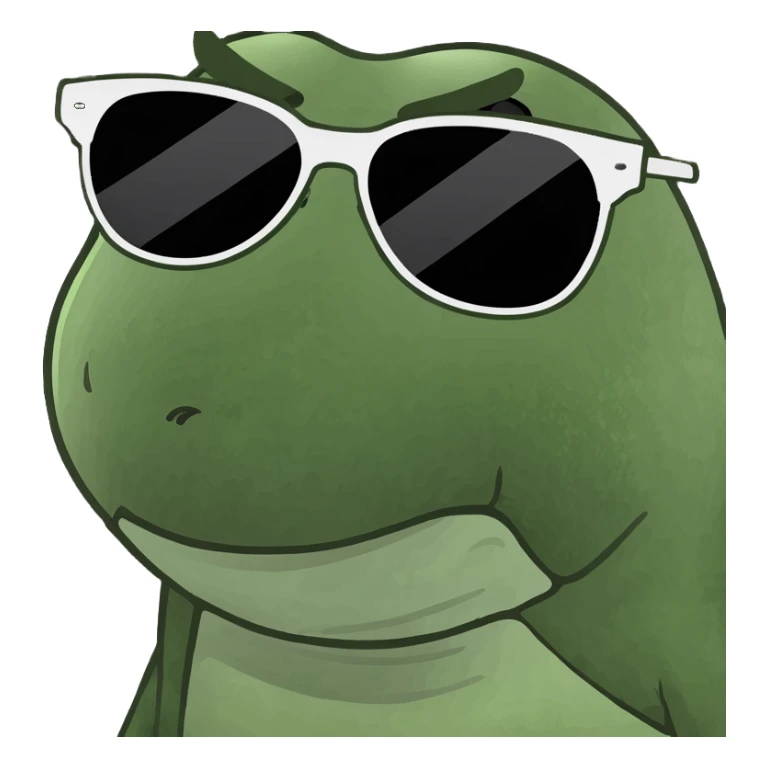 Tan bald man with sunglasses sticker