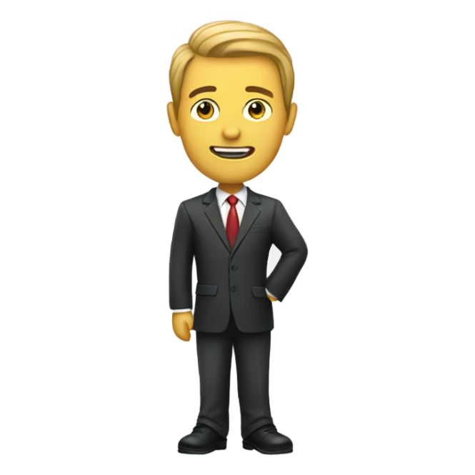 a man in a buisness suit  sticker