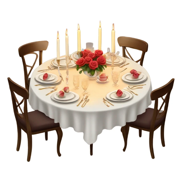 Candle lit dinner sticker