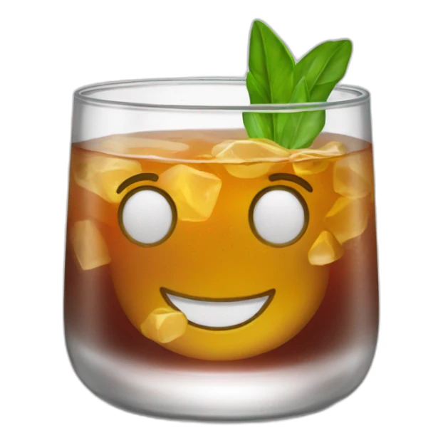 rocks glass cocktail sticker