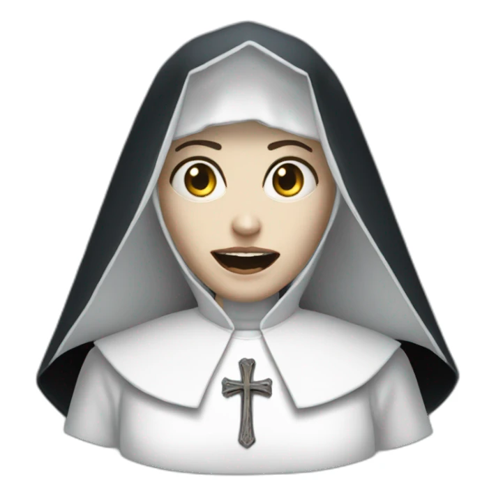 The nun Valak scary sticker