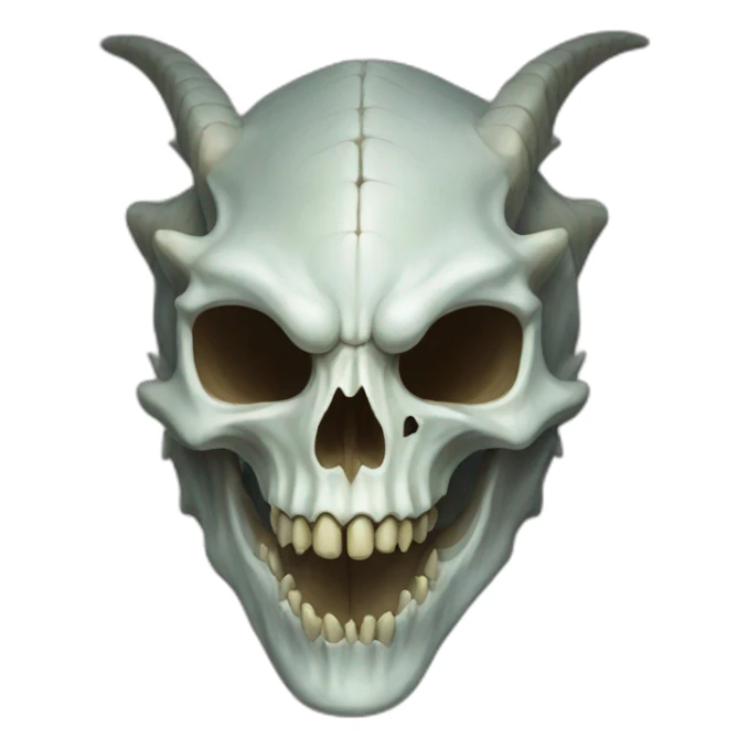 dragon skull sticker