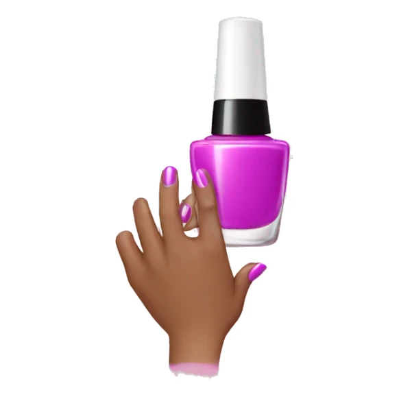 Sassy hand with nail polish  sticker