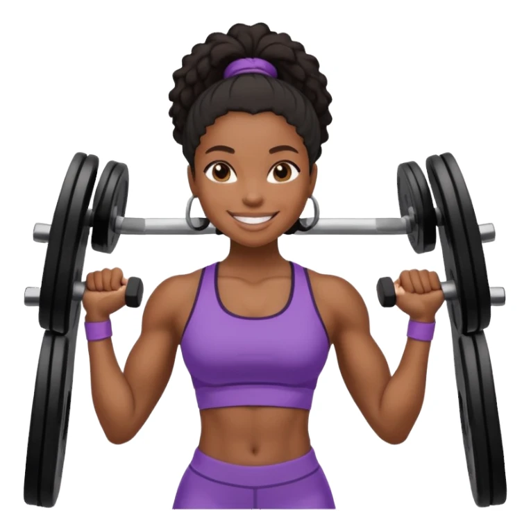 Black gym girl sticker