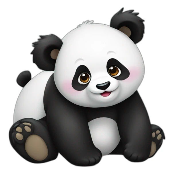 panda tiro con arco sticker