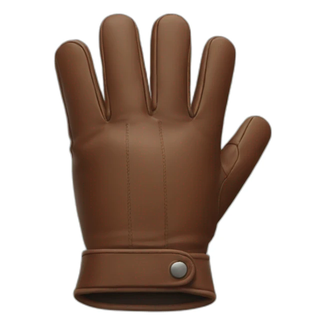 leather gloves sticker