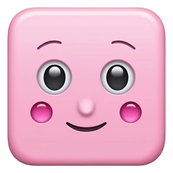 Pembe kare sticker