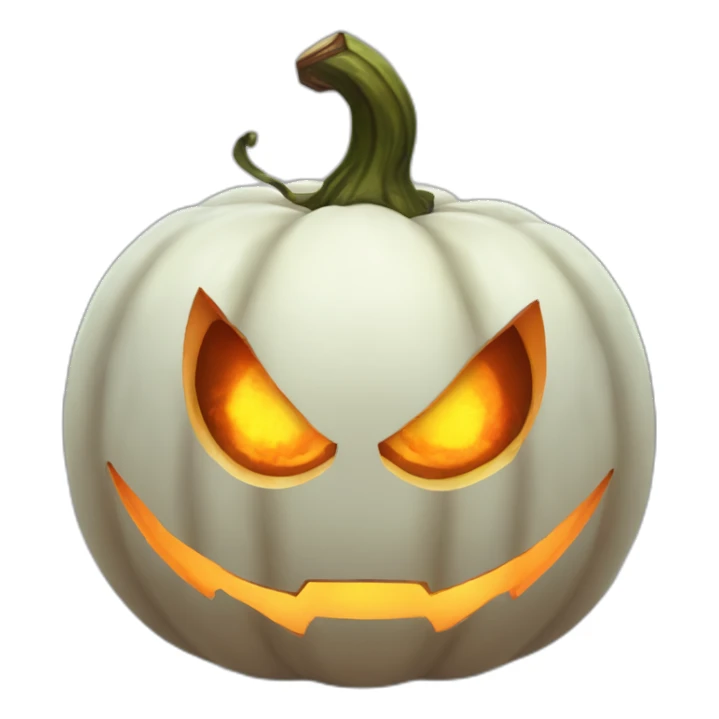 Whitefire pumpkin head with demon eyes sticker