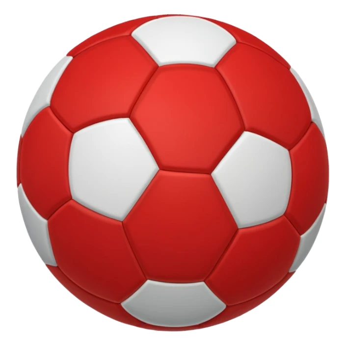 red soccer ball  sticker