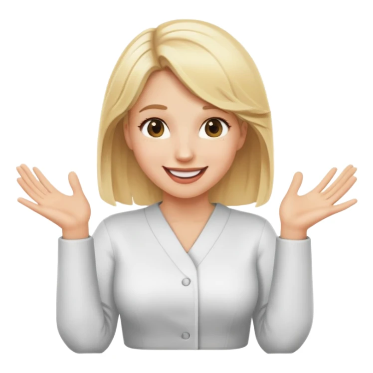 smiley shrugging emoji 🤷‍♀️😄 sticker