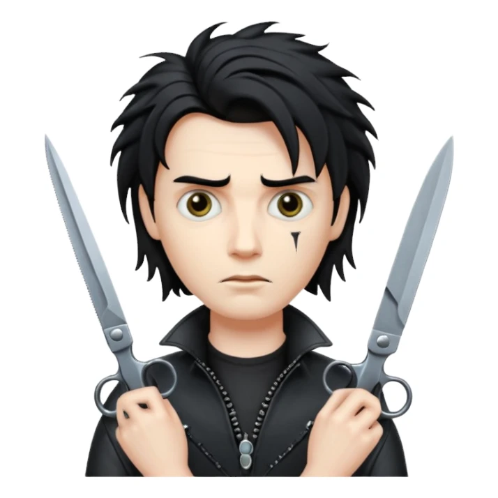 edward scissorhands emoji sticker
