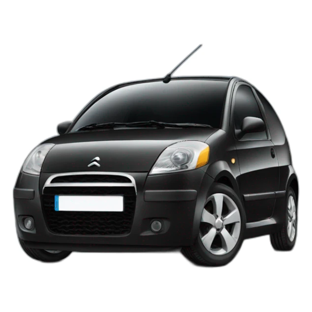 Black Citroen C2 sport sticker