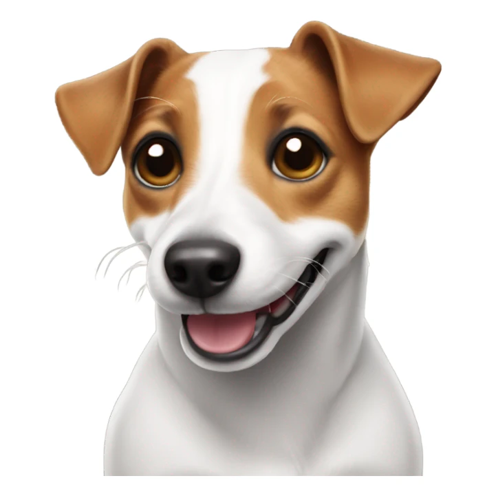 Jack Russell smiling sticker