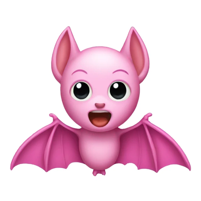 Pink bat sticker