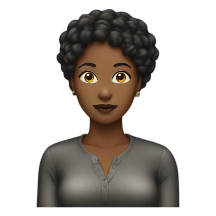 black woman sticker