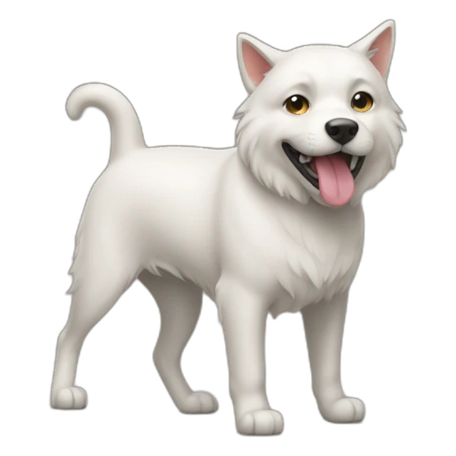 Un chat sur chien sticker