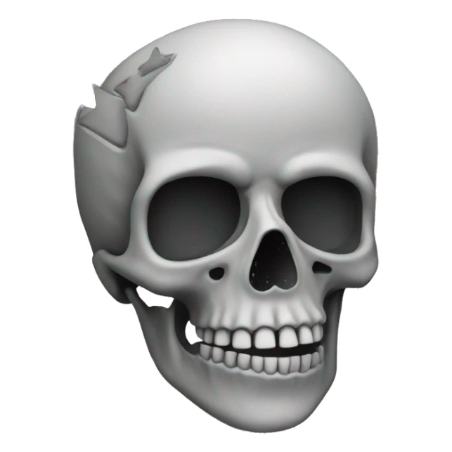 skull and stars sticker