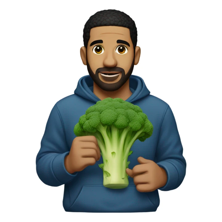 Drake with broccoli sticker