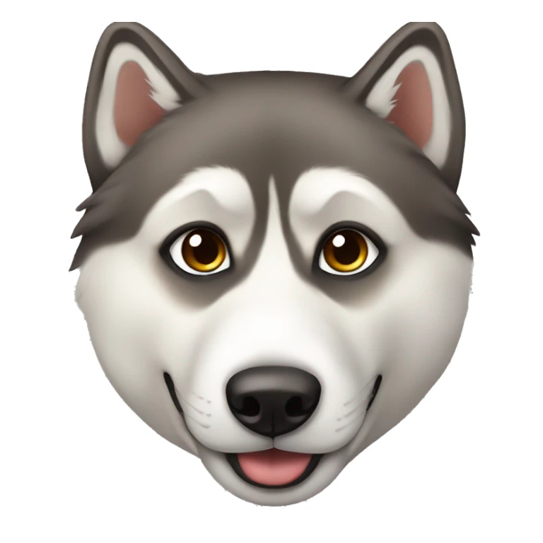 Husky siberiano amarillo y marrón  sticker