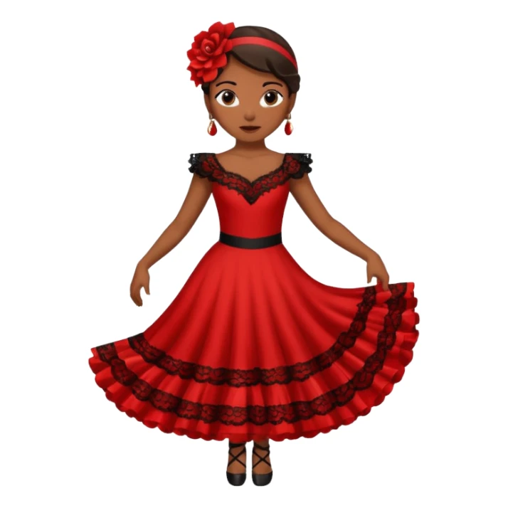 Flamenco dancer sticker