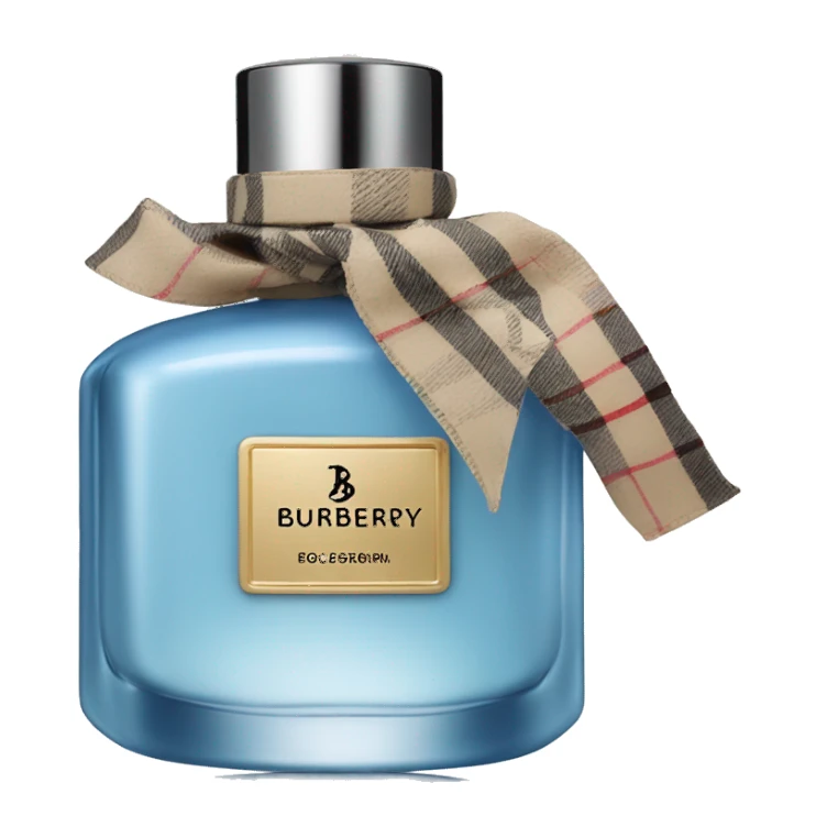 light blue Burberry cologne  sticker