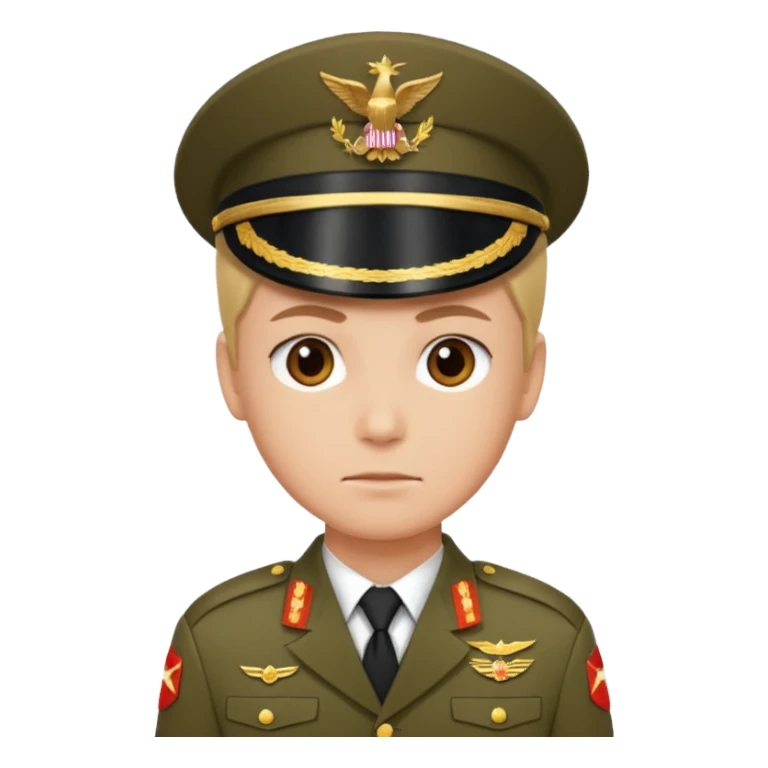 Military folded arms sticker