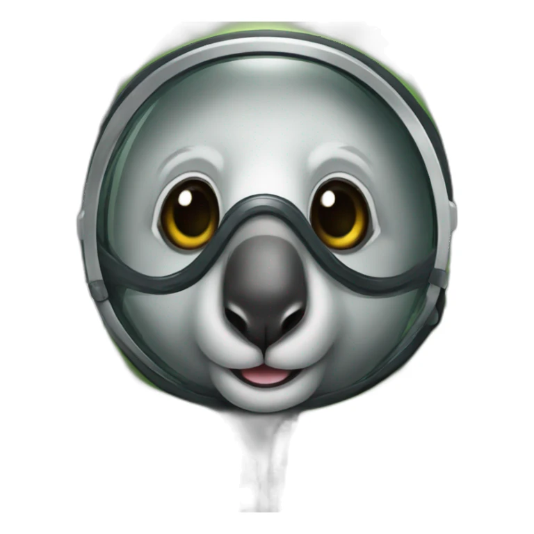 koala in rubber diving suit sticker