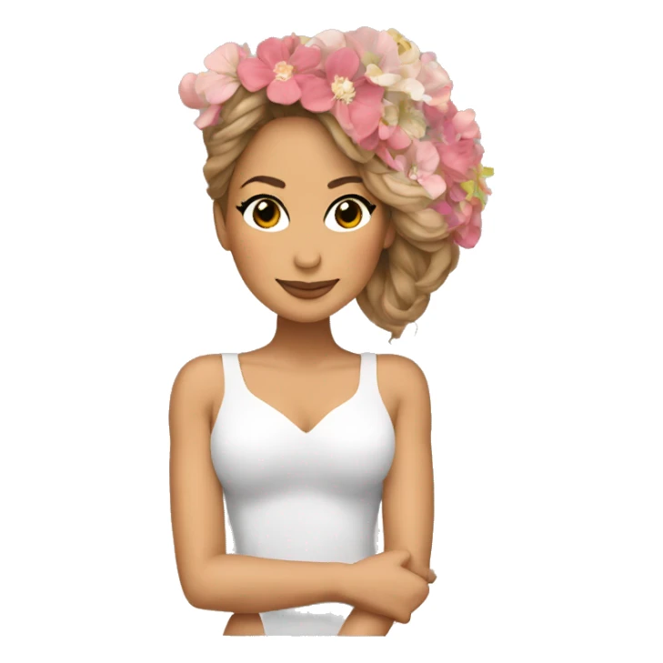 Jennifer lopez with flowers sticker