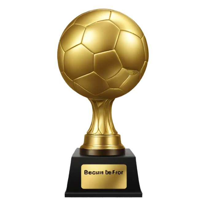 Ballon d’or trophy sticker