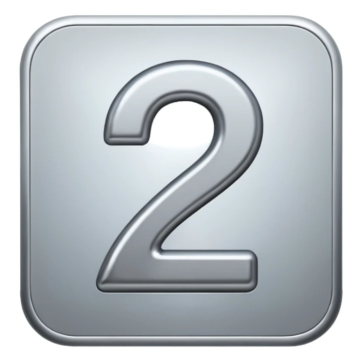 NUMER ONE IN SILVER sticker