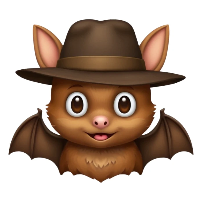 bat with hat sticker