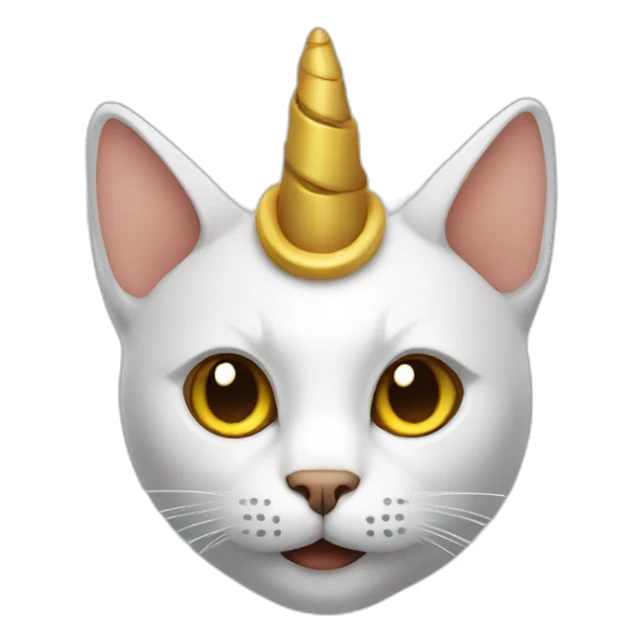 cat with horn sticker