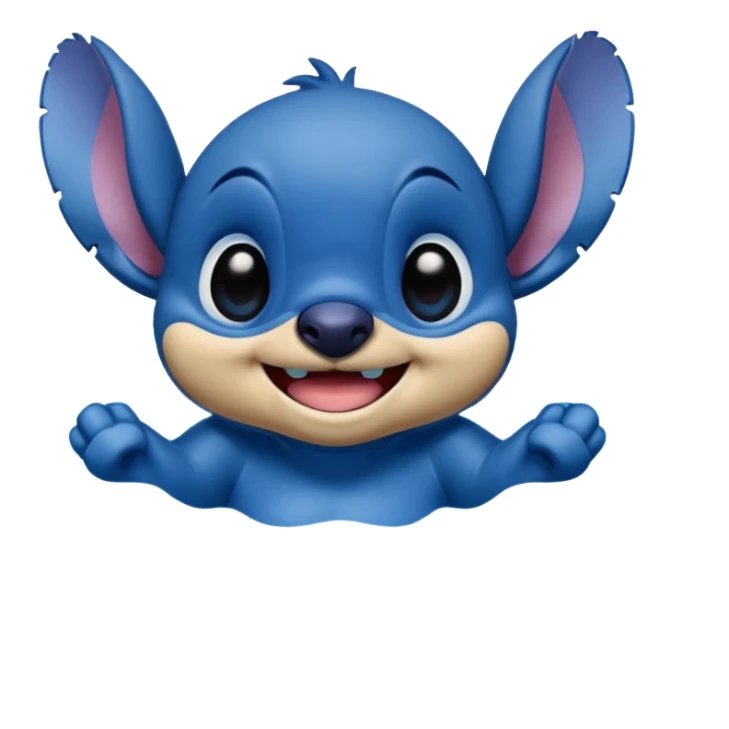 Stitch in the pool sticker