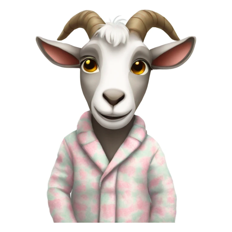 goat in pjamas sticker