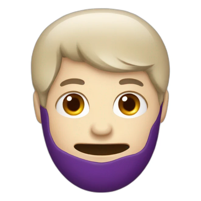 Aubergine beige sticker