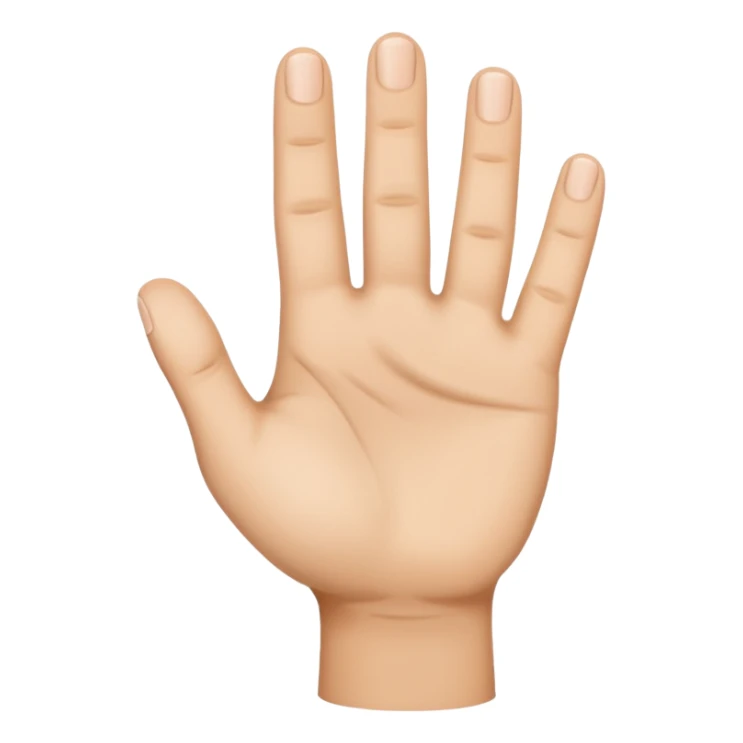 mano sin 1 dedo sticker