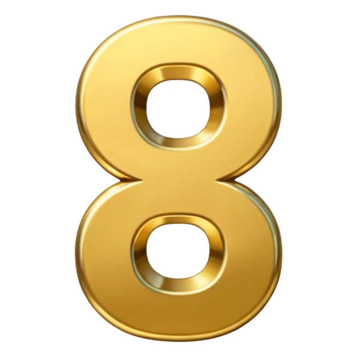 Big bold number 67 sticker