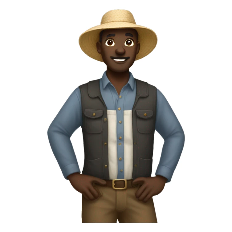 black cotton farmer sticker