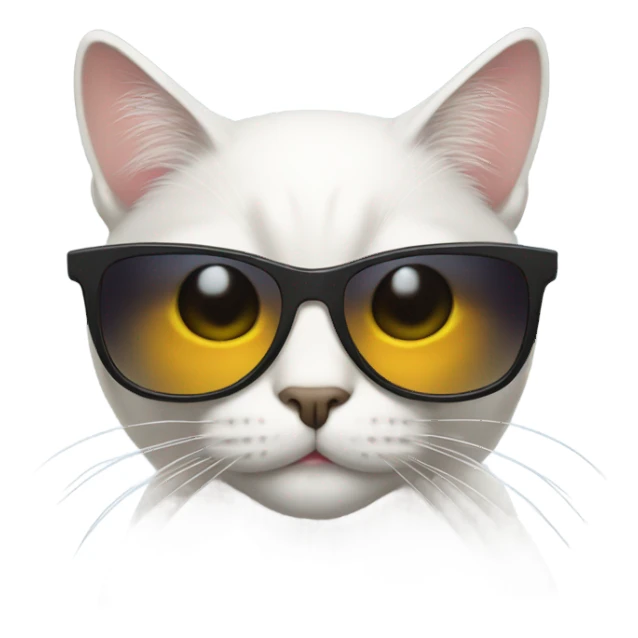 Cat with sunglasses sticker
