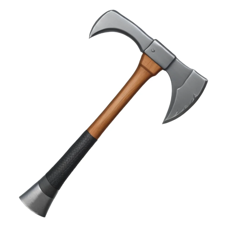 black metal snow climbing axe sticker