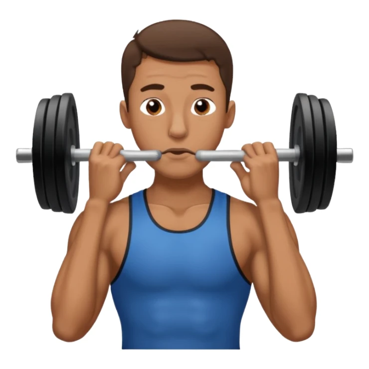 guy breathing with nose in gym sticker