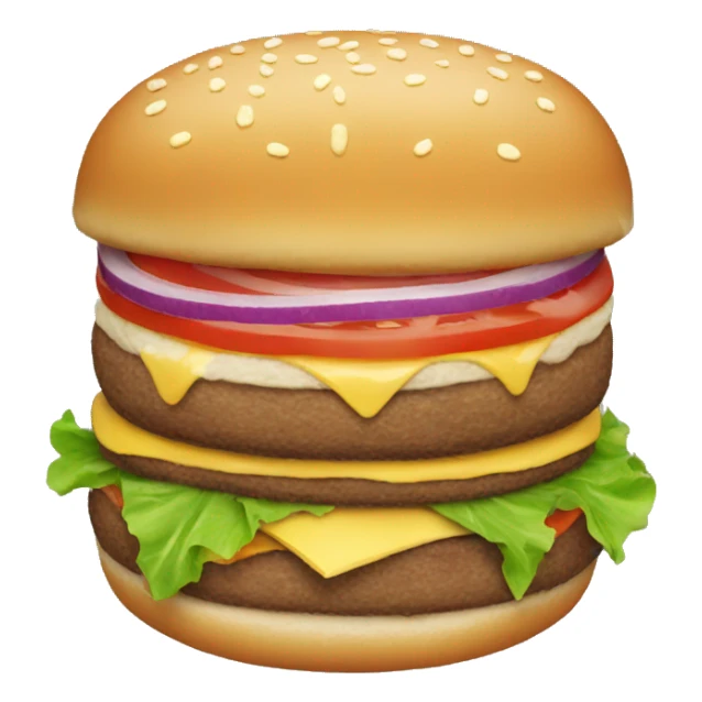 Burger patty sticker